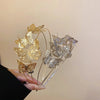 Women's Luxurious Simple Style Butterfly Alloy Hollow Out Hair Band