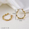 1 Pair Simple Style Commute Geometric Heart Shape Plating Titanium Steel Drop Earrings Earrings Ear Studs