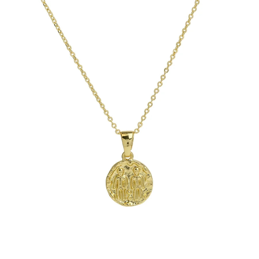 Brass Plating Constellation Pendant Necklace