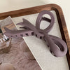 simple style bow knot plastic hair claws