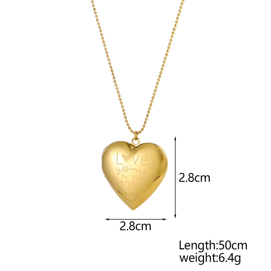 Jewelry Simple Style Geometric 304 Stainless Steel 18K Gold Plated Multi Charms Necklace