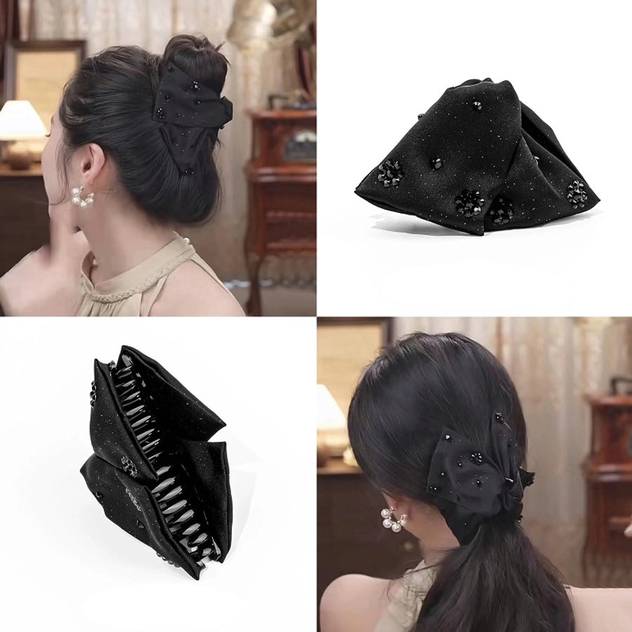 Women's Elegant Luxurious Sweet Triangle Beads Hair Claws