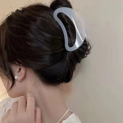 Unisex Simple Style Artistic Solid Color Plastic Hollow Out Hair Clip