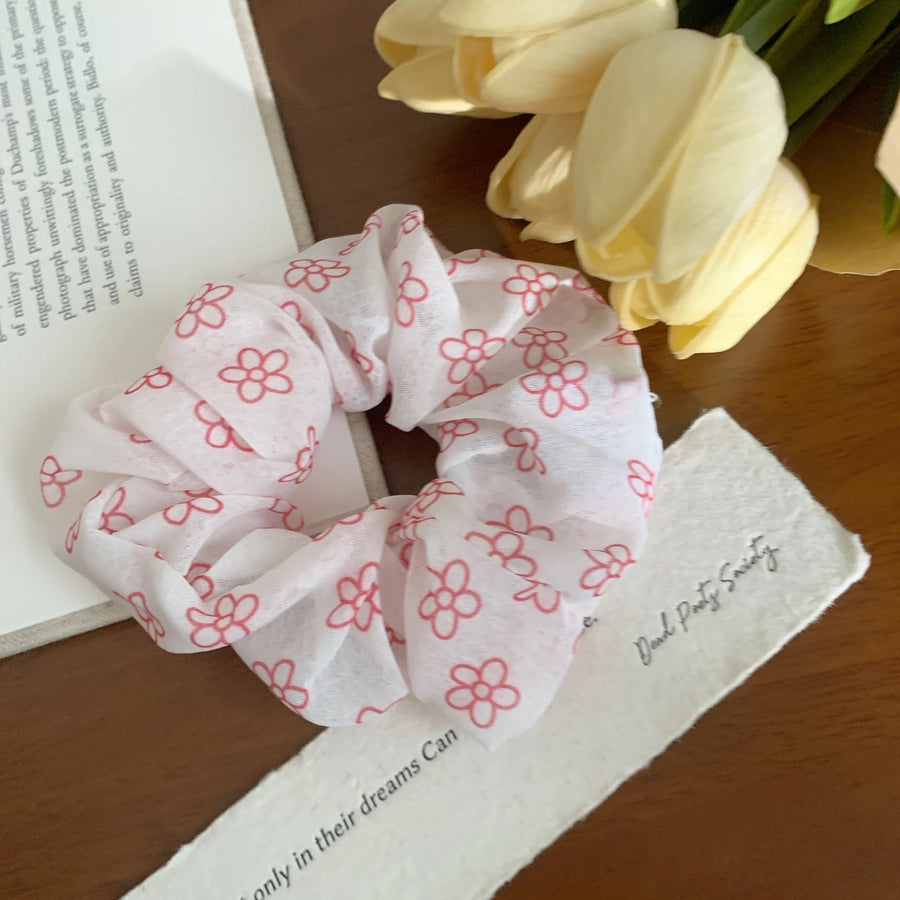 Women's Korean Style IG Style Ditsy Floral Polka Dots Hair Tie