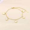 Simple Style Heart Shape 304 Stainless Steel 18K Gold Plated Bracelets In Bulk