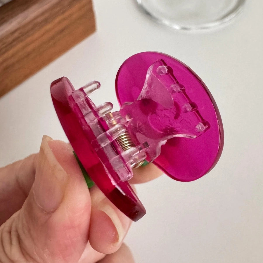 Women's Cute Color Block Acetic acid sheets Hair Claws