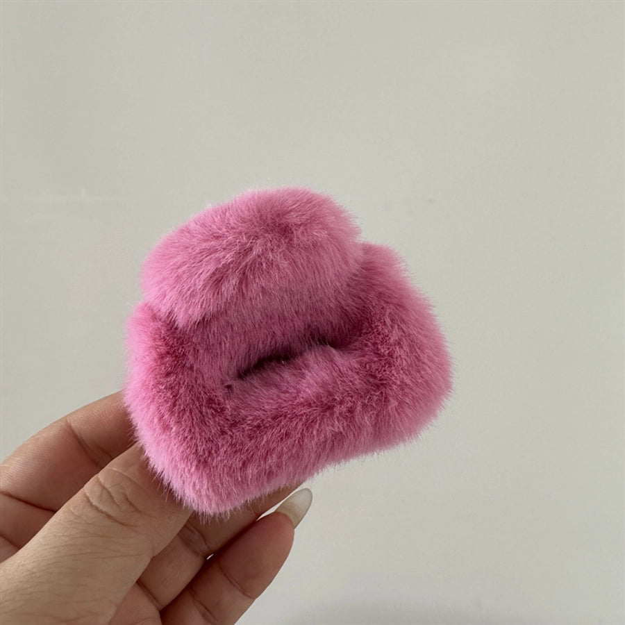 simple style solid color cloth hair claws