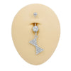 1 Piece Belly Rings Sexy Classic Style Snowflake 316 Stainless Steel  Alloy Plating Rhinestones Glass 18K Gold Plated White Gold Plated