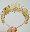 Women's Simple Style Classic Style Color Block Alloy Inlay Crystal Rhinestones Hair Band