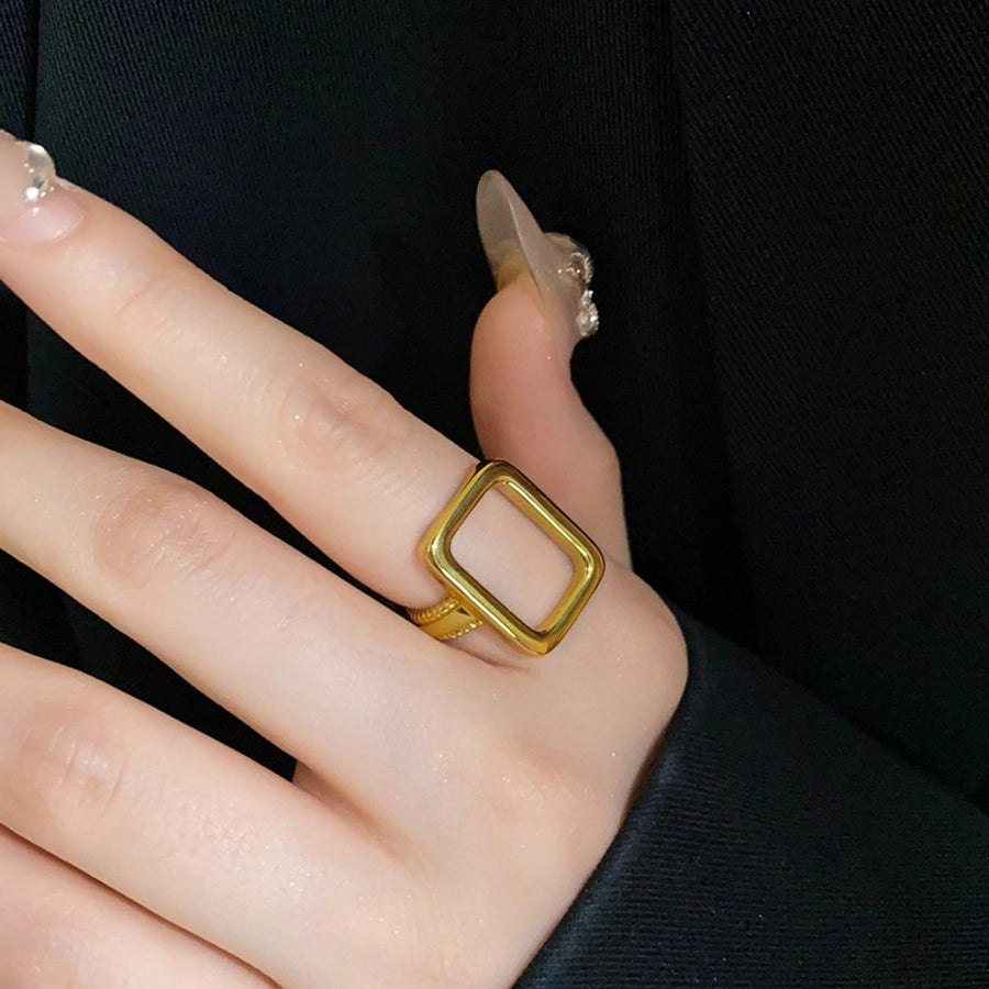 Copper Plating Geometric Open Rings