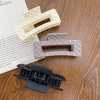 Women's Elegant Simple Style Solid Color Plastic Hair Claws