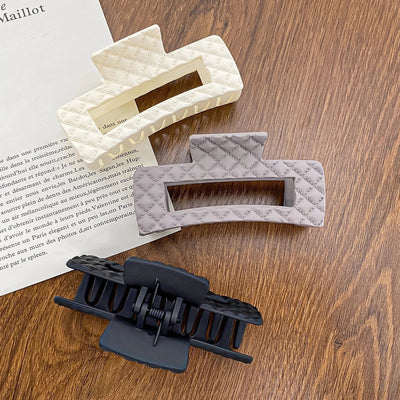Women's Elegant Simple Style Solid Color Plastic Hair Claws
