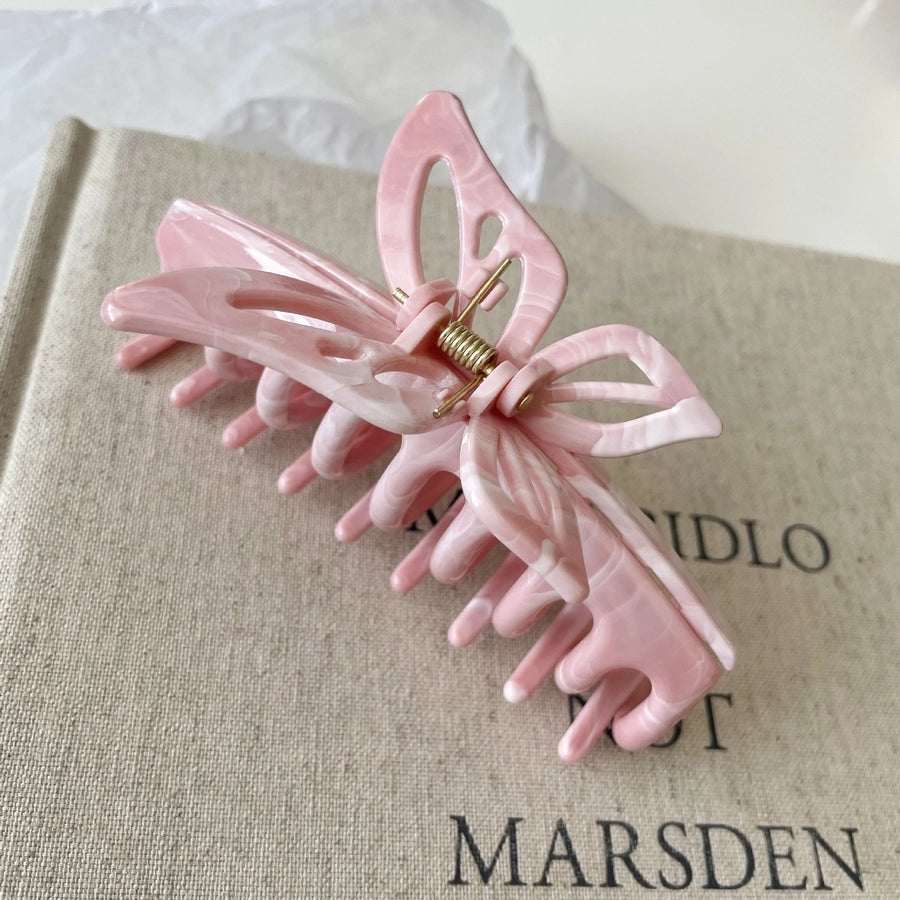 Women's Sweet Cool Style Butterfly Metal Plating Hair Claws