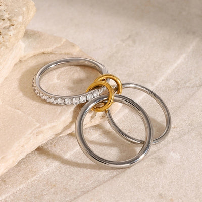 Jewelry Simple Style Classic Style Geometric 304 Stainless Steel Rings