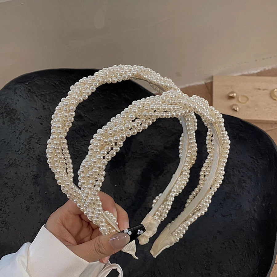 sweet twist imitation pearl hair band
