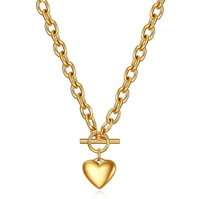 Jewelry Simple Style Classic Style Heart Shape Titanium Steel Plating Bracelets Earrings Necklace