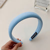 fashion solid color cloth handmade hair band 1 piece