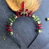 retro geometric crystal handmade hair band