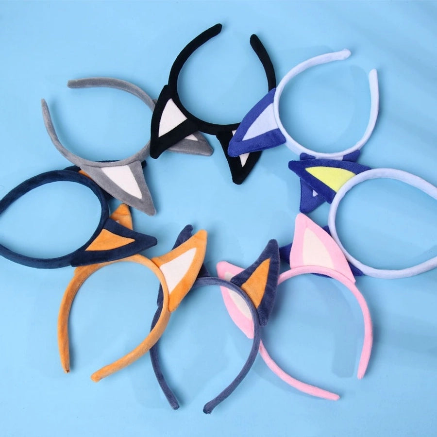 Women's Cartoon Style Solid Color Cloth Hair Band
