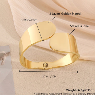 IG Style Simple Style Geometric 304 Stainless Steel  Bangle