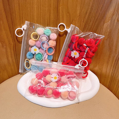 Women's Cute Solid Color Elastic Band Braid Hair Tie