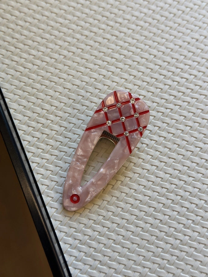 Women's Simple Style Classic Style Color Block Acetic acid sheets Inlay Zircon Hair Clip