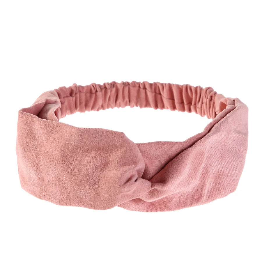 fashion bow knot cloth pleated hair band 1 piece