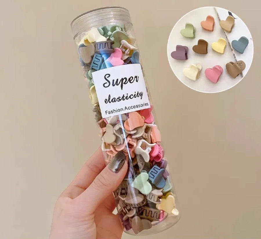 Women's Sweet Rabbit Heart Shape Arylic Hair Claws