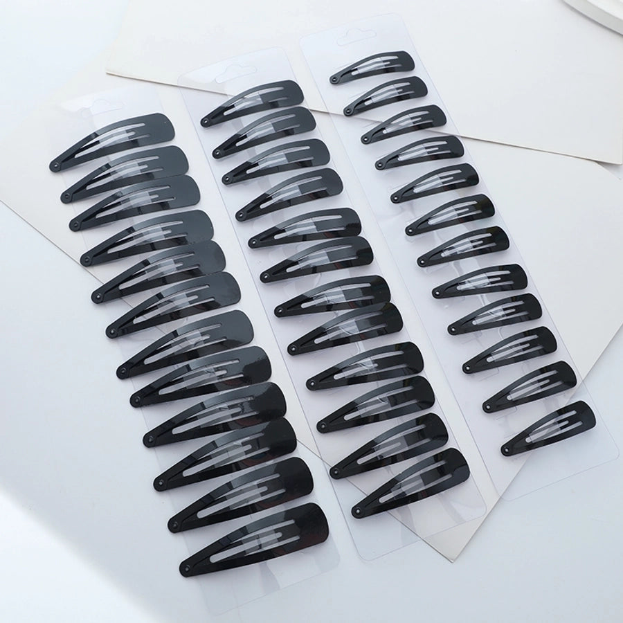 Women's Girl'S Simple Style Triangle Solid Color Iron Hair Clip