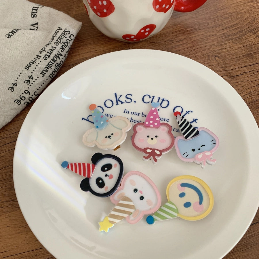 Women's Simple Style Classic Style Color Block Arylic Patchwork Hair Clip