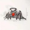 Halloween Funny Women's Bat Metal Inlay Gem Hair Claws