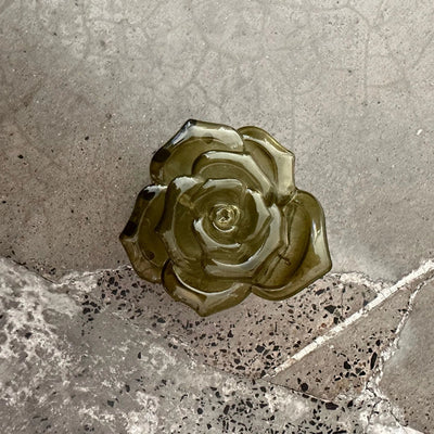 Women's IG Style Korean Style Rose Plastic Stoving Varnish Hair Clip