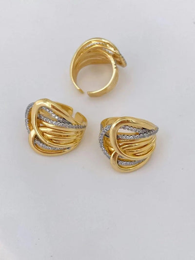 Jewelry Vintage Style Classic Style Geometric Copper Zircon Rings Earrings Necklace