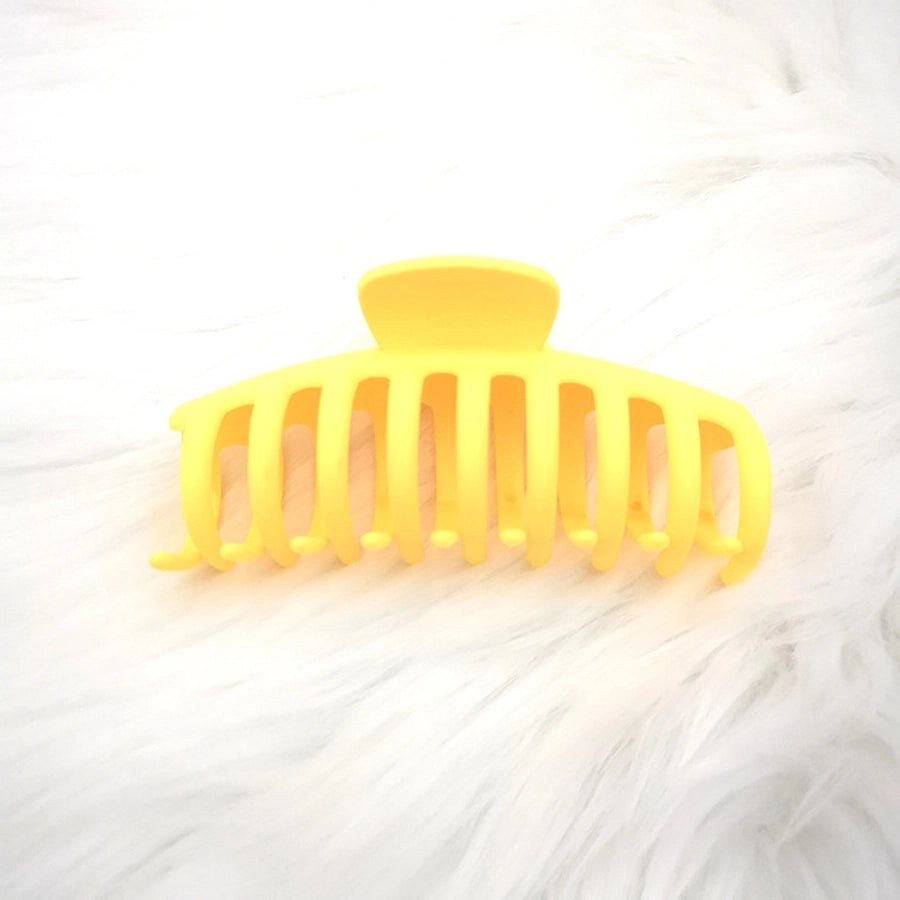 Women's Basic Solid Color Resin Hair Claws