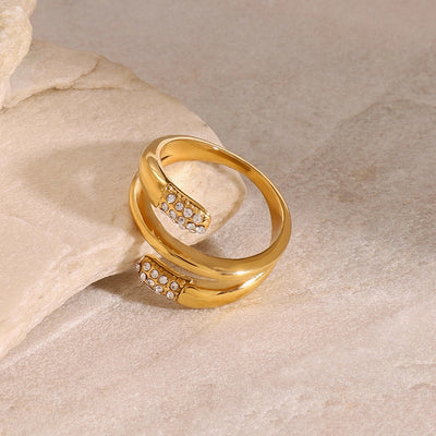 Jewelry Casual Simple Style Irregular 304 Stainless Steel Open Rings