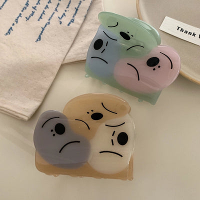 Women's Cute Dog Acetic acid sheets Hair Claws
