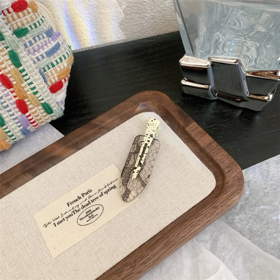 Women's Korean Style Mesh Resin Hair Clip