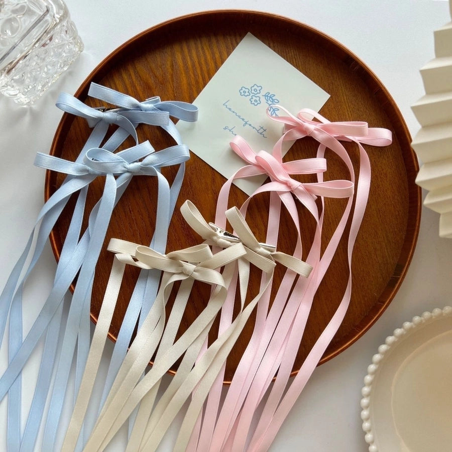 Women's Sweet Simple Style Bow Knot Cloth Bowknot Hair Clip