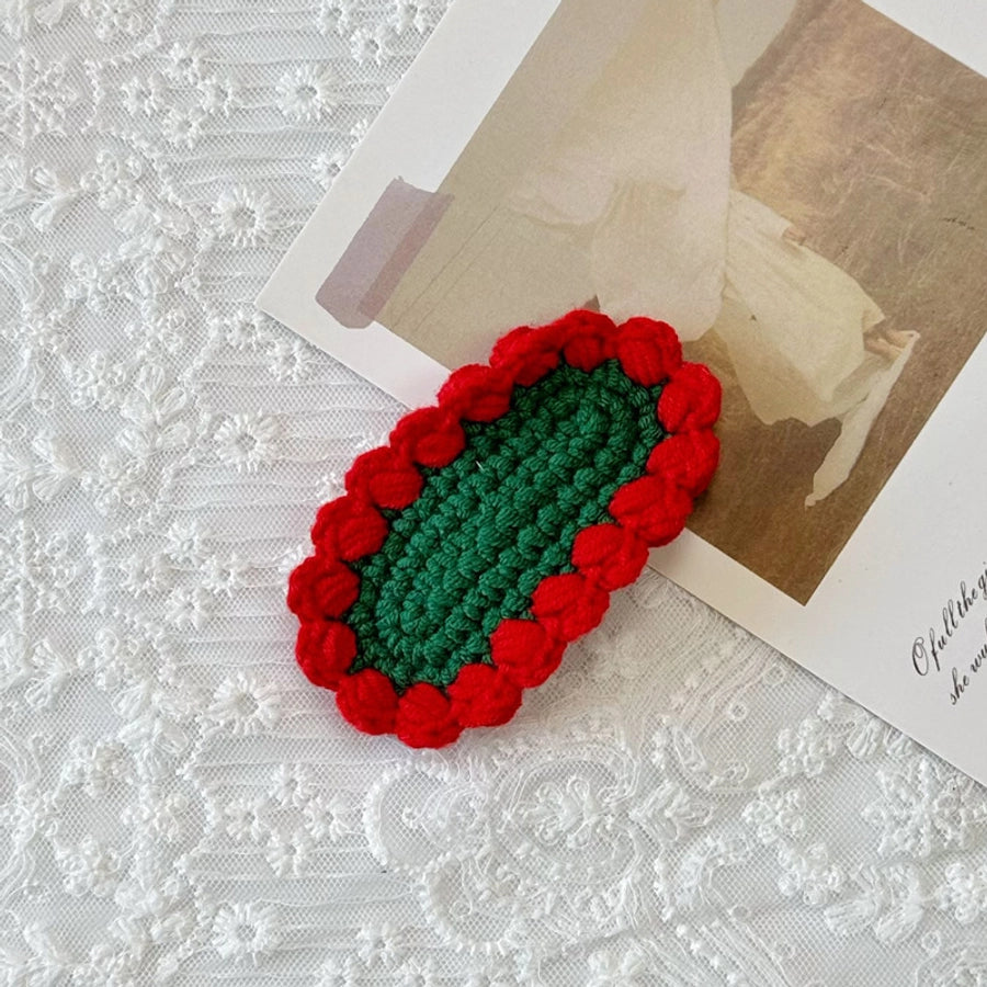 Christmas Cute Kid'S Christmas Tree Christmas Socks yarn Hair Clip