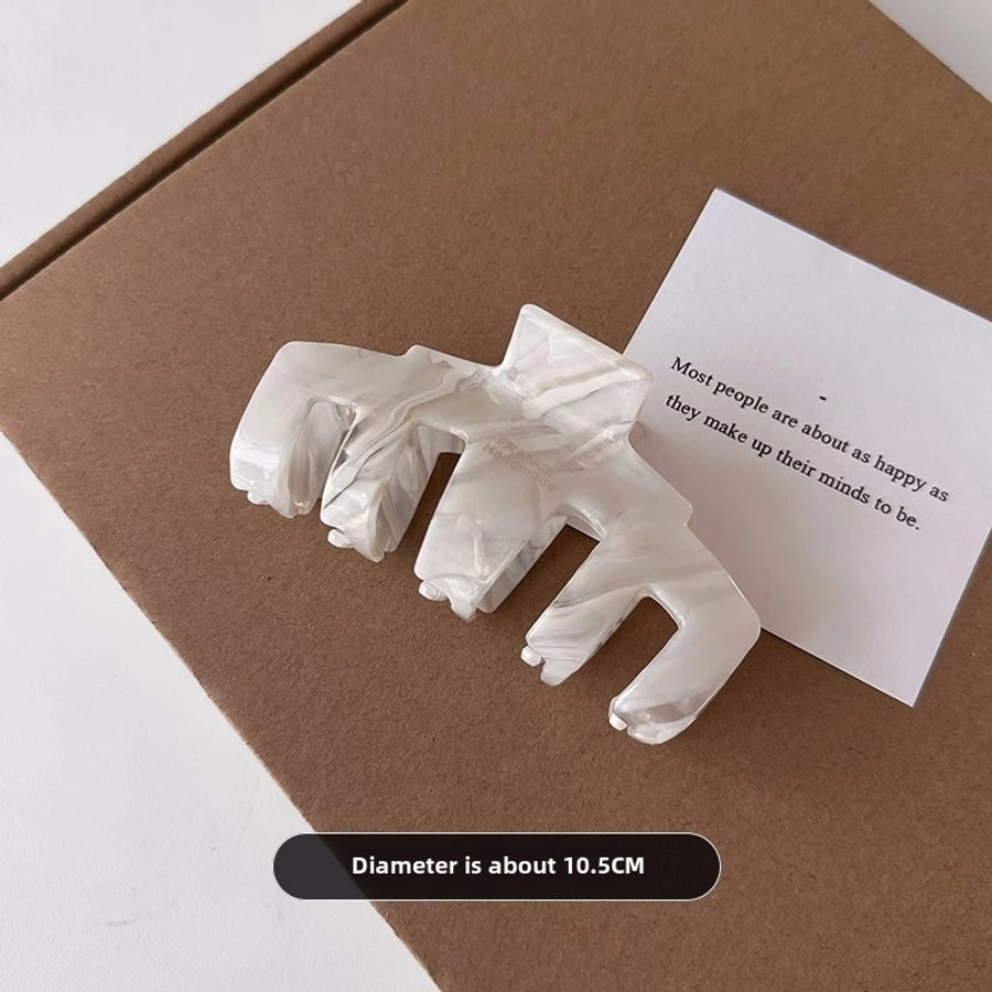 Korean Super Fairy High-end Acetic Acid Large Grab Clip Elegant Internet Celebrity Elegant Shark Clip Fashionable Simple Back Head Hairpin