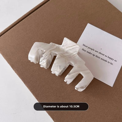 Korean Super Fairy High-end Acetic Acid Large Grab Clip Elegant Internet Celebrity Elegant Shark Clip Fashionable Simple Back Head Hairpin