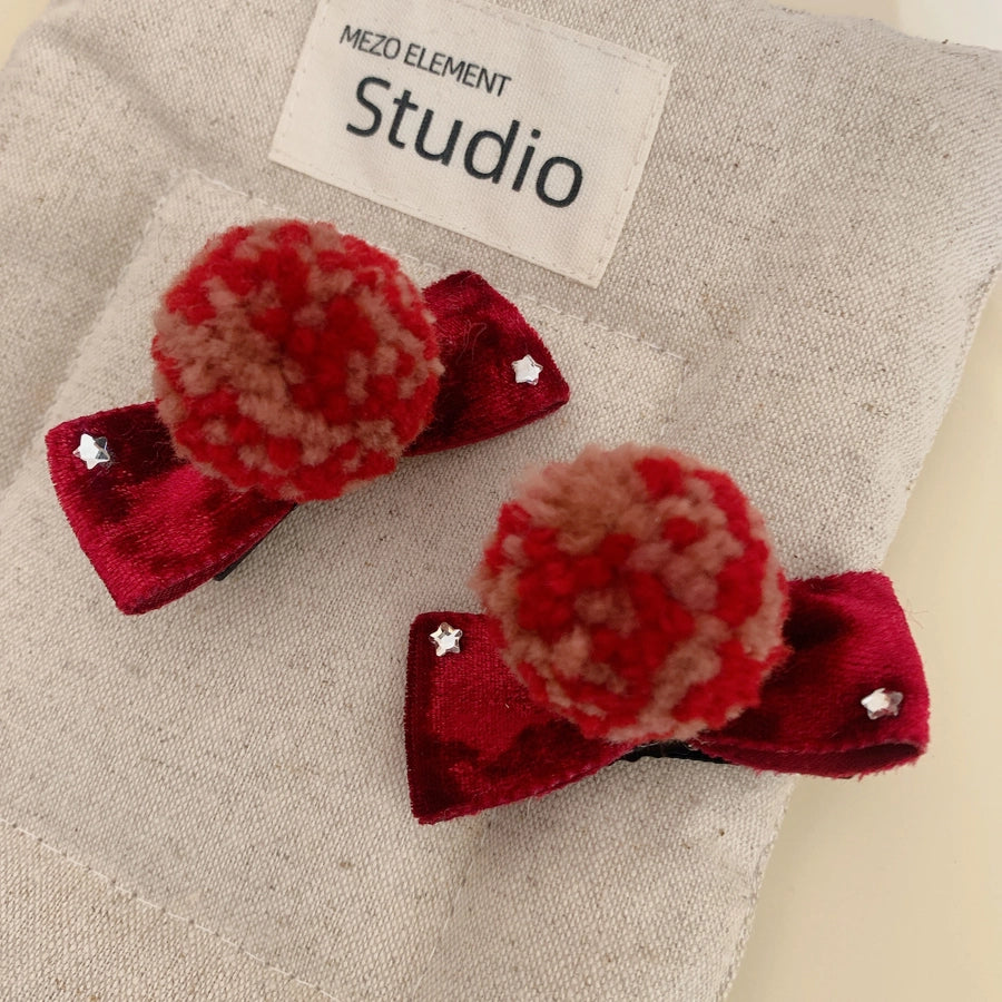 Women's IG Style Round Inlay Rhinestones Hair Clip