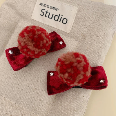 Women's IG Style Round Inlay Rhinestones Hair Clip