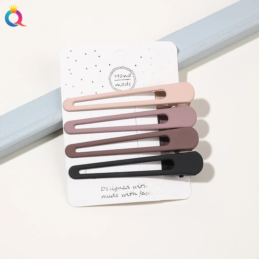 women's simple style geometric alloy plating hair clip