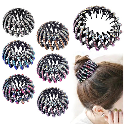 Women's Casual Simple Style Geometric Plastic Rhinestones Hair Clip