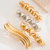 Women's Casual Simple Style Solid Color Alloy Plating Hair Band
