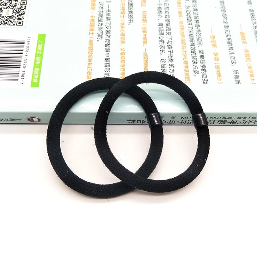 fashion solid color cloth hair tie