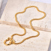 Jewelry Classic Style Solid Color Horseshoe 304 Stainless Steel Titanium Steel 18K Gold 18K Gold Plated Stainless Steel Necklaces