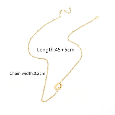 Jewelry Simple Style Classic Style Letter 201 Stainless Steel 304 Stainless Steel Pendant Necklace