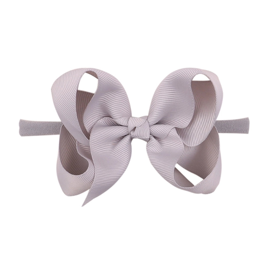 2337 20 color bubble flower headband new children bow nylon hair band  baby hair accessories